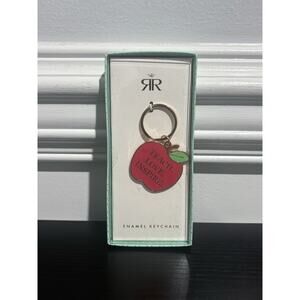Roberts and Reid Apple Enamel Keychain for Teachers “Teach. Love. Inspire.”
